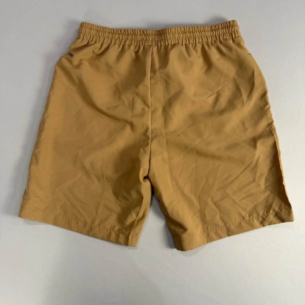 Manfinity Mens Khaki Shorts‎ Elastic Waist Drawstring Casual Summer Comfy